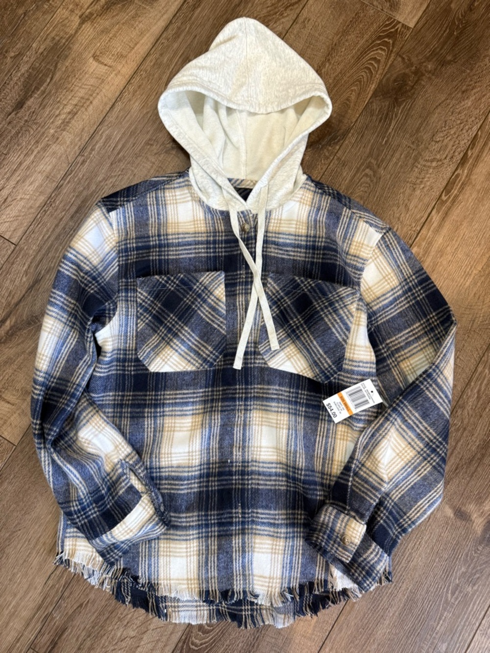 NEW WallFlower Flannel Jacket / Hoodie - Size Small